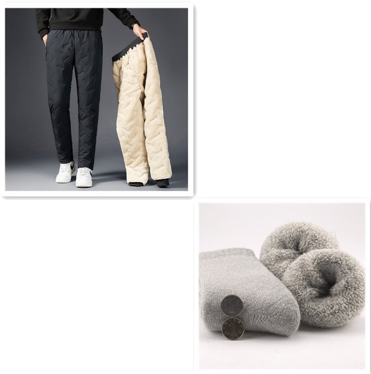 Men’s Cotton Trousers | Warm Cashmere Pants - MH TRENDS & STYLES