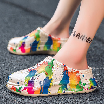 Men's Fashion Platform Pump Chef Hotel Waterproof Food Workshop Work Shoes Durable Garden Slippers - MH TRENDS & STYLES