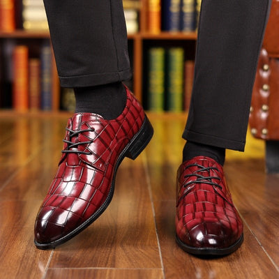 Men's Formal Casual Breathable Pointed Leather Shoes - MH TRENDS & STYLES