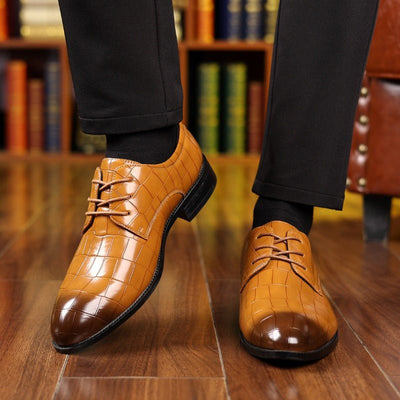 Men's Formal Casual Breathable Pointed Leather Shoes - MH TRENDS & STYLES