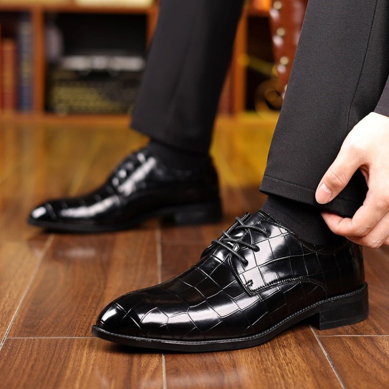 Men's Formal Casual Breathable Pointed Leather Shoes - MH TRENDS & STYLES