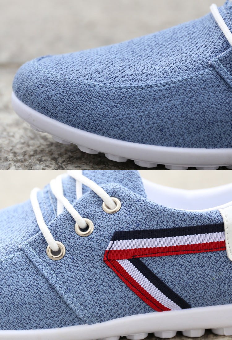 Men'S Soft - Soled Canvas Shoes, Sports And Leisure Old Beijing Cloth Shoes, Peas Shoes - MH TRENDS & STYLES