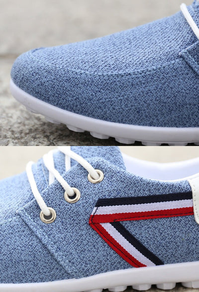 Men'S Soft - Soled Canvas Shoes, Sports And Leisure Old Beijing Cloth Shoes, Peas Shoes - MH TRENDS & STYLES