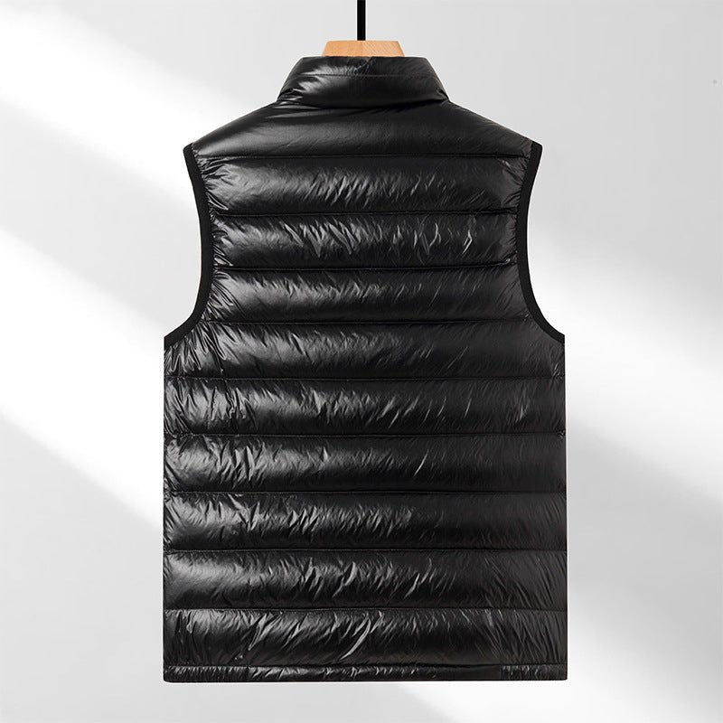 Men’s Warm Goose Down Vest – Thickened Stand Collar Sleeveless Winter Jacket” - MH TRENDS & STYLES
