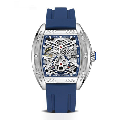 Men's Wine Barrel Type Mechanical Watch Silicone Tape - MH TRENDS & STYLES