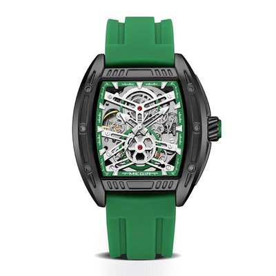 Men's Wine Barrel Type Mechanical Watch Silicone Tape - MH TRENDS & STYLES