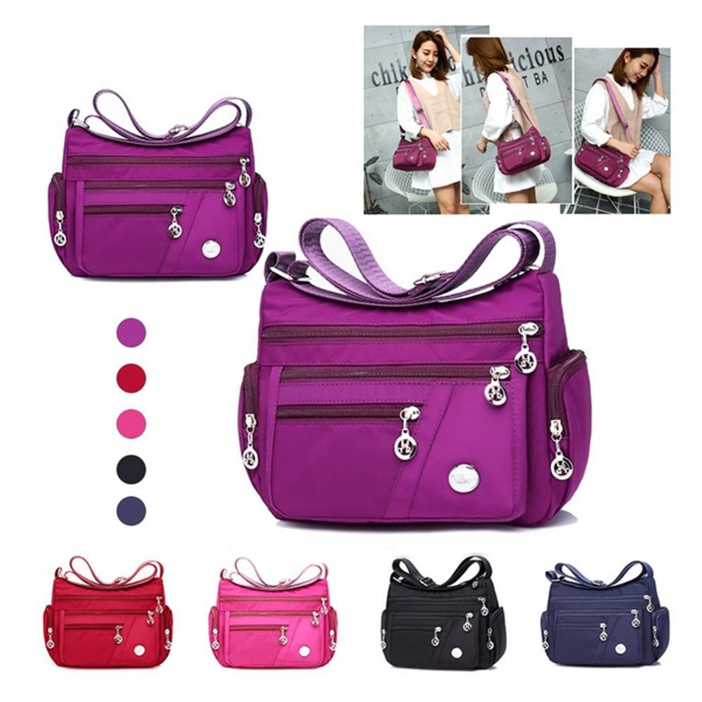 Nylon Multi - Compartment Casual One - Shoulder Messenger Bag - MH TRENDS & STYLES