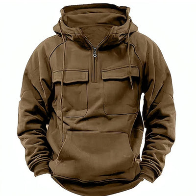 Premium Men’s Zip - Up Hoodie Sweatshirt | Casual Sportswear with Drawstring & Kangaroo Pocket - MH TRENDS & STYLES