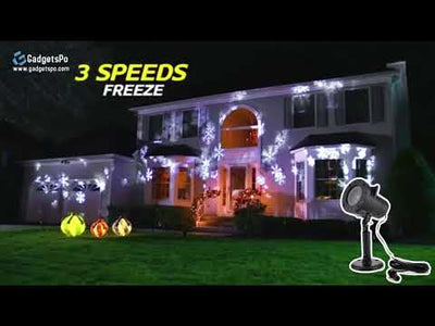 Christmas LED Projector Light – Festive Moving Patterns for Home Décor