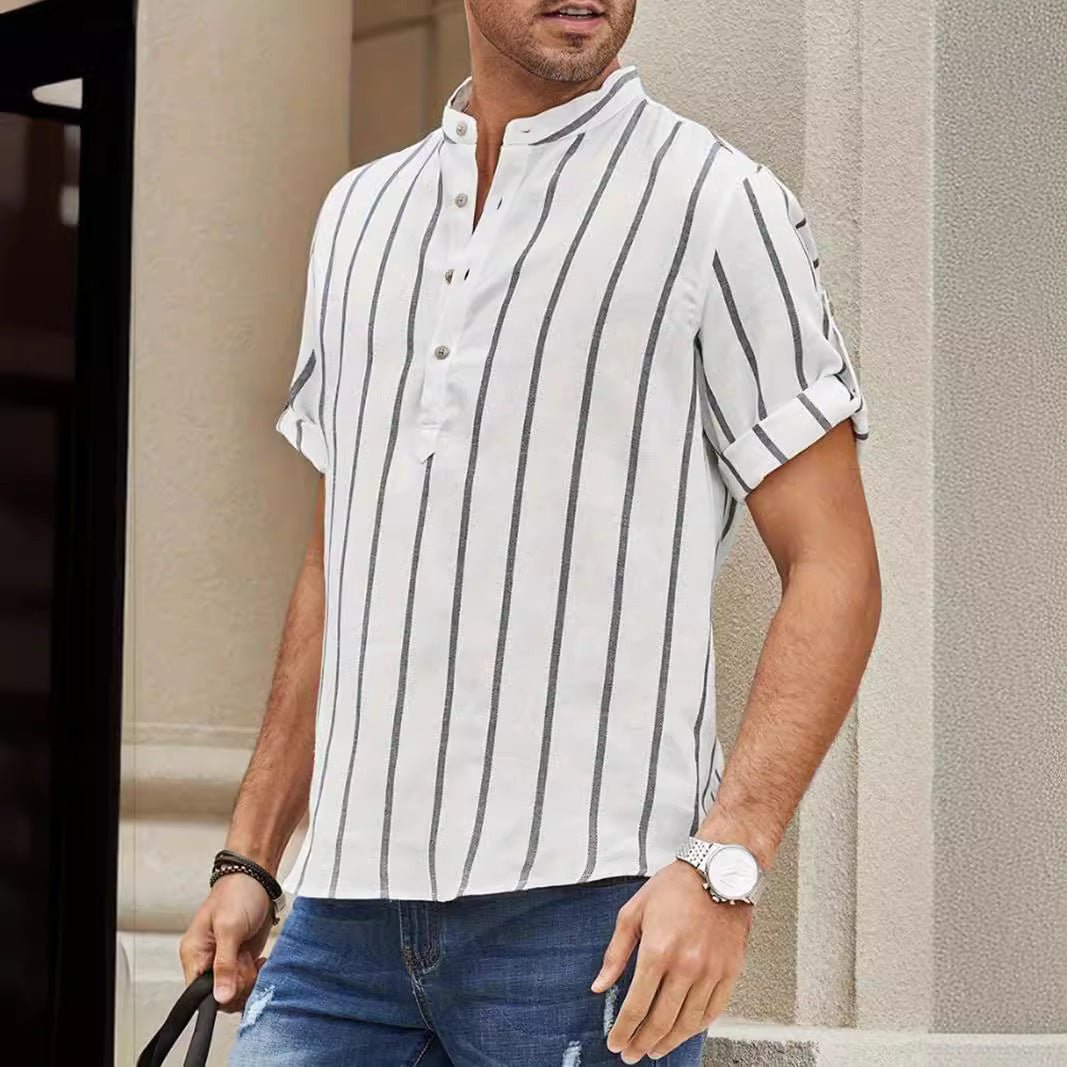 Summer Men's Clothing Short Sleeve Shirt - MH TRENDS & STYLES