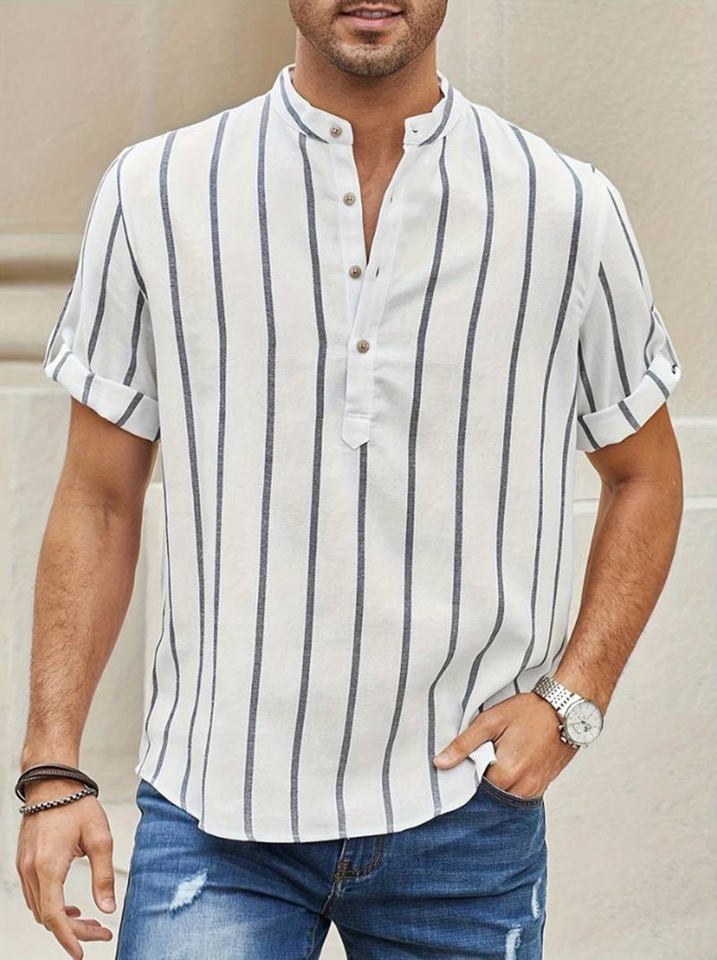Summer Men's Clothing Short Sleeve Shirt - MH TRENDS & STYLES