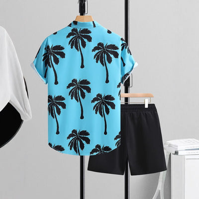 Summer Men's Short - sleeved Shirt Pants Suit - MH TRENDS & STYLES