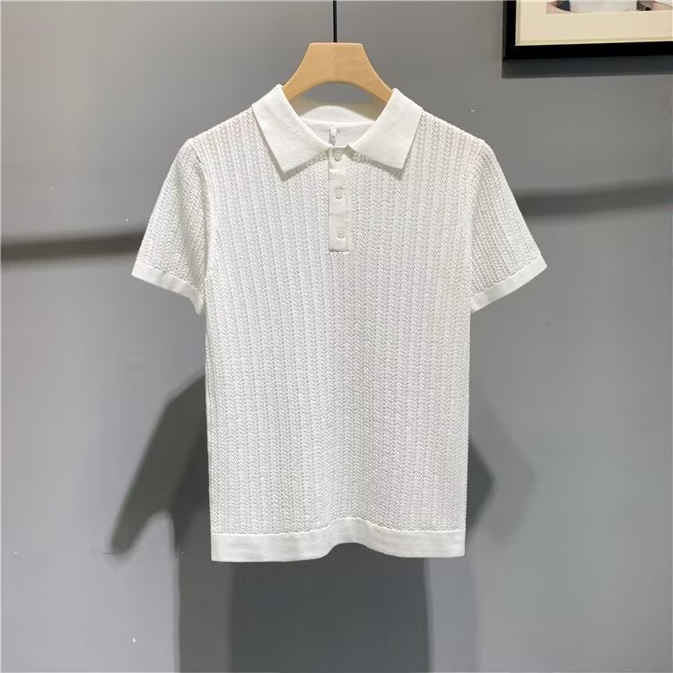Summer New All - matching Lapel T-shirt Men - MH TRENDS & STYLES