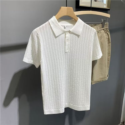 Summer New All - matching Lapel T-shirt Men - MH TRENDS & STYLES