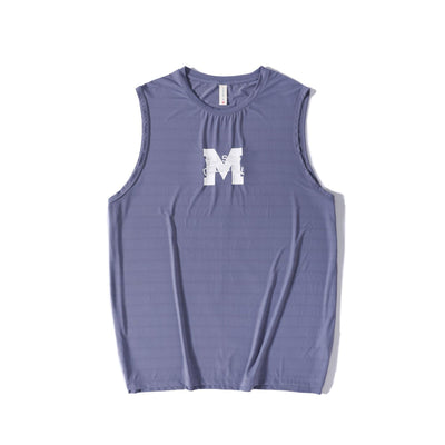 Summer New Letter Print Sleeveless T-shirt Men - MH TRENDS & STYLES