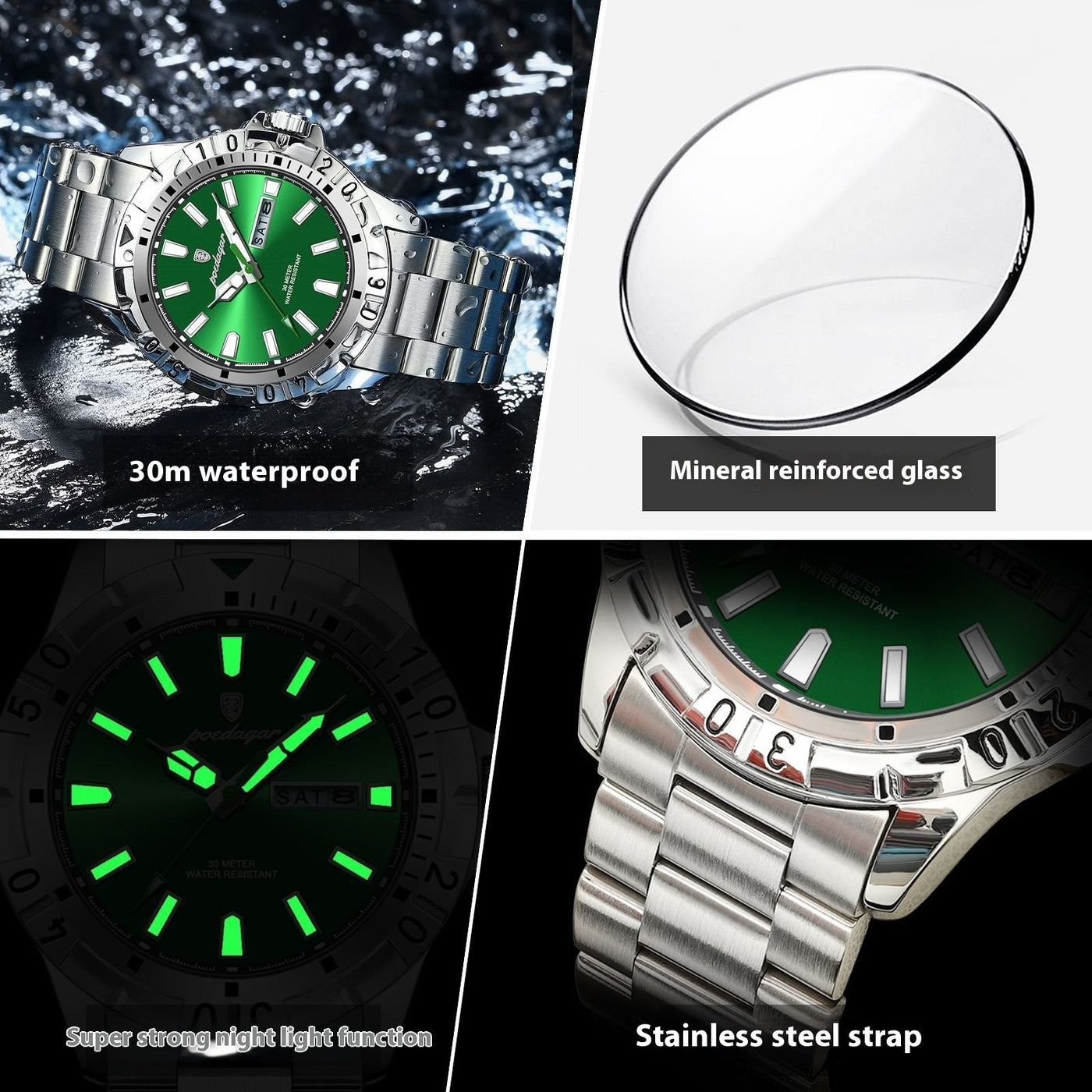 Swiss Brand Waterproof Fashion New Men's Super Strong Luminous Watch - MH TRENDS & STYLES