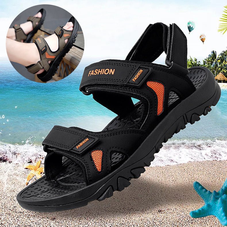 Velcro Sandals Men Summer Breathable Beach Shoes - MH TRENDS & STYLES