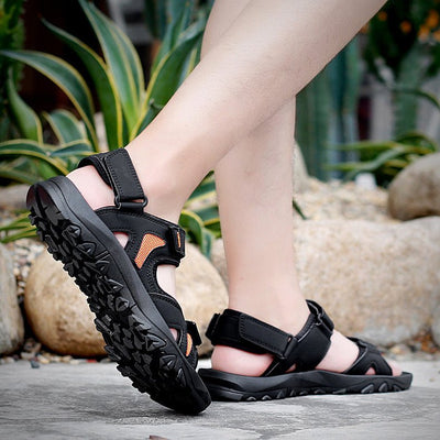 Velcro Sandals Men Summer Breathable Beach Shoes - MH TRENDS & STYLES