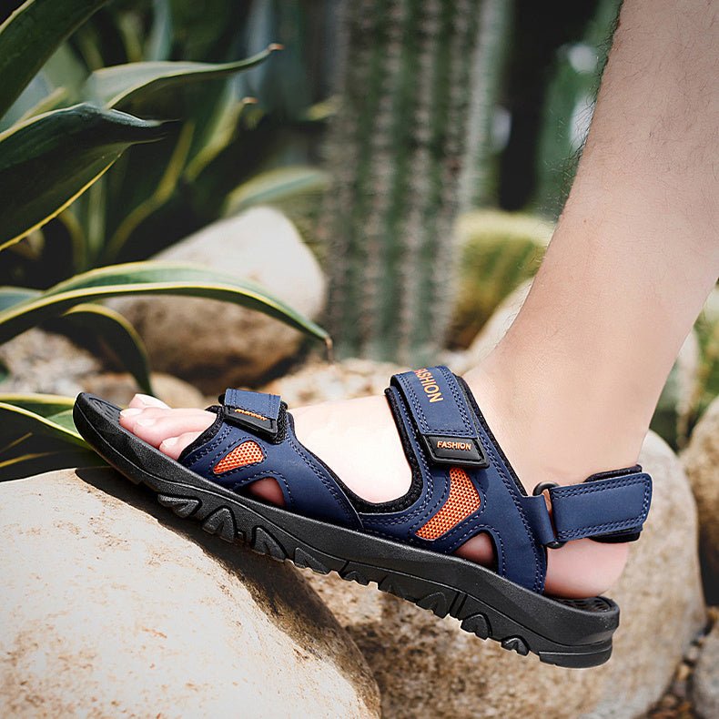 Velcro Sandals Men Summer Breathable Beach Shoes - MH TRENDS & STYLES