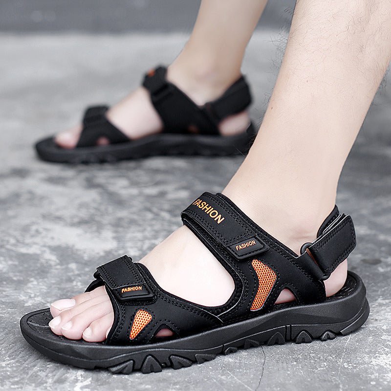 Velcro Sandals Men Summer Breathable Beach Shoes - MH TRENDS & STYLES
