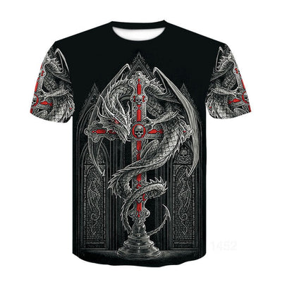 Viking Tattoo T-Shirt | Men’s Fashion Style - MH TRENDS & STYLES