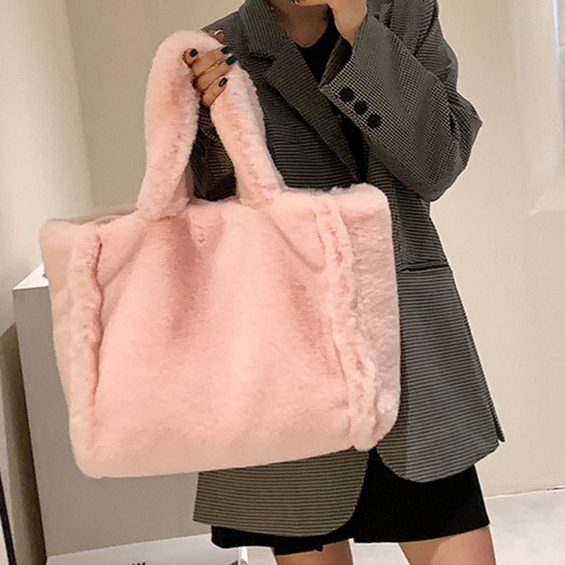 Winter Bags Chain Plush Handbag Totes Women Shoulder Bag - MH TRENDS & STYLES