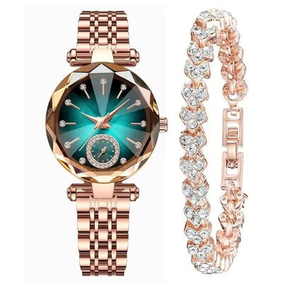 Women's Casual Simple Quartz Watch With Diamond - MH TRENDS & STYLES