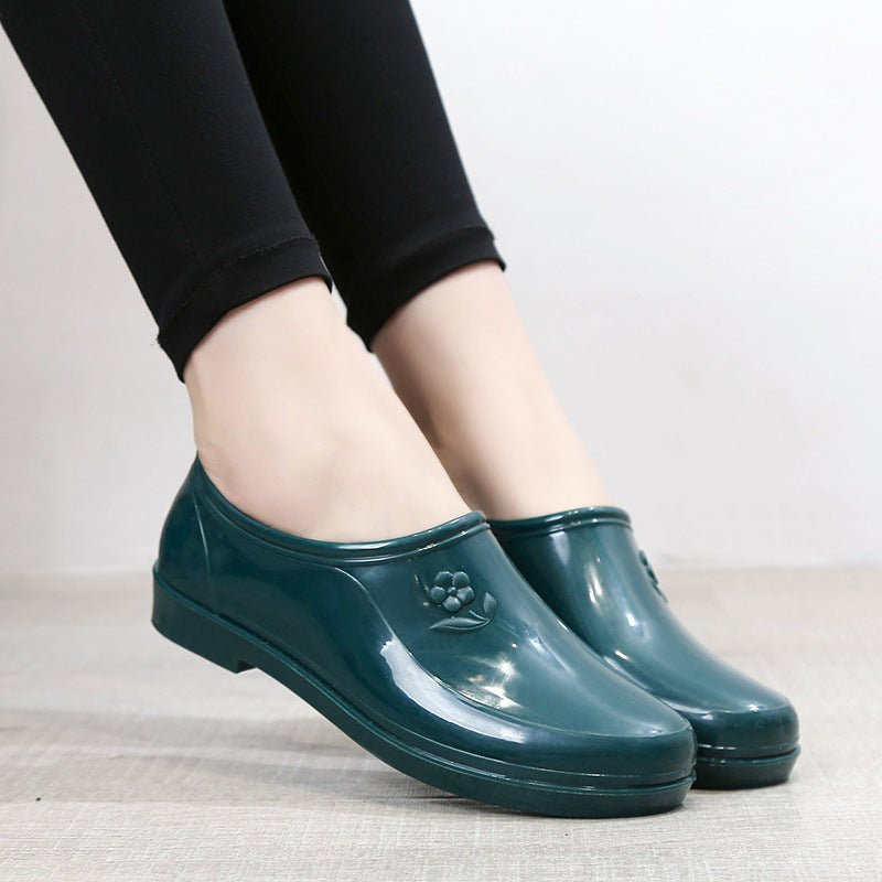 Women's Flat Non - slip Short Rain Boots - MH TRENDS & STYLES
