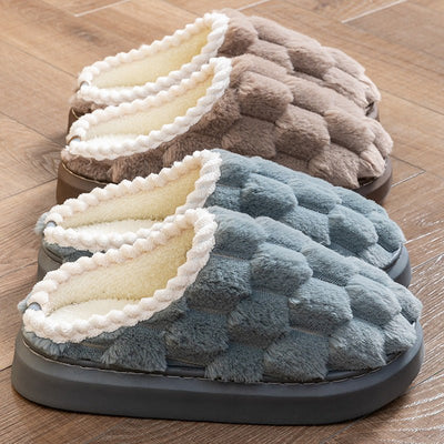 Women's Indoor Non - slip Thick Bottom And Warm Keeping Cotton Slippers - MH TRENDS & STYLES