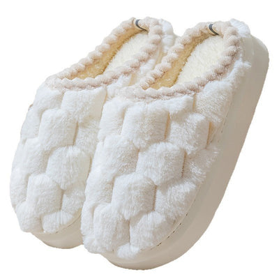 Women's Indoor Non - slip Thick Bottom And Warm Keeping Cotton Slippers - MH TRENDS & STYLES
