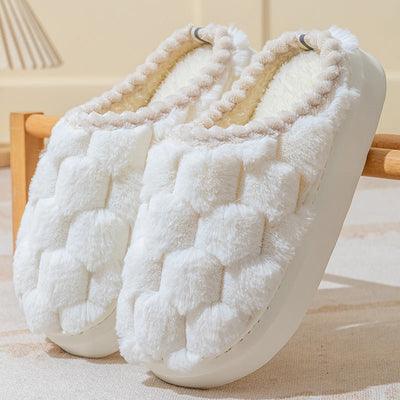 Women's Indoor Non - slip Thick Bottom And Warm Keeping Cotton Slippers - MH TRENDS & STYLES