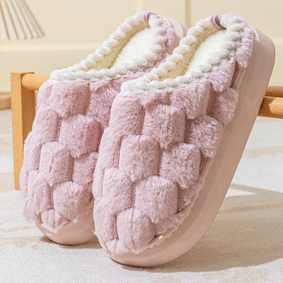 Women's Indoor Non - slip Thick Bottom And Warm Keeping Cotton Slippers - MH TRENDS & STYLES