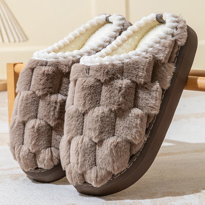 Women's Indoor Non - slip Thick Bottom And Warm Keeping Cotton Slippers - MH TRENDS & STYLES