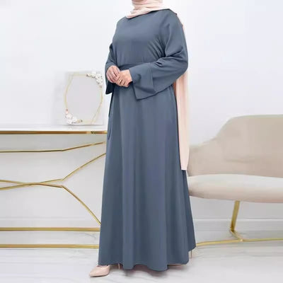 Women's Satin Skirt Djellaba Simple Solid Color Loose - MH TRENDS & STYLES
