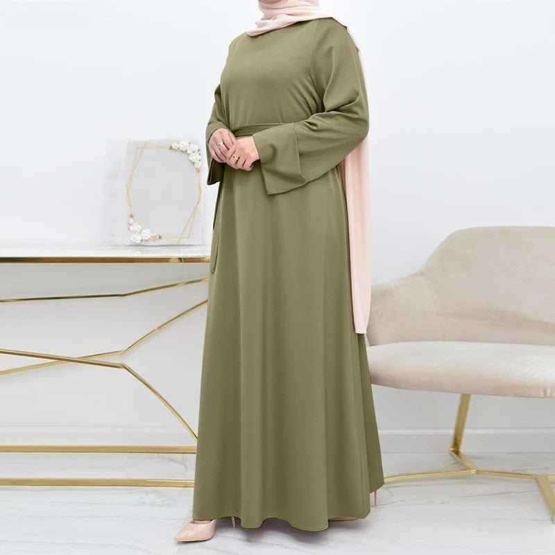 Women's Satin Skirt Djellaba Simple Solid Color Loose - MH TRENDS & STYLES
