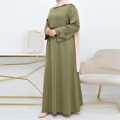 Women's Satin Skirt Djellaba Simple Solid Color Loose - MH TRENDS & STYLES