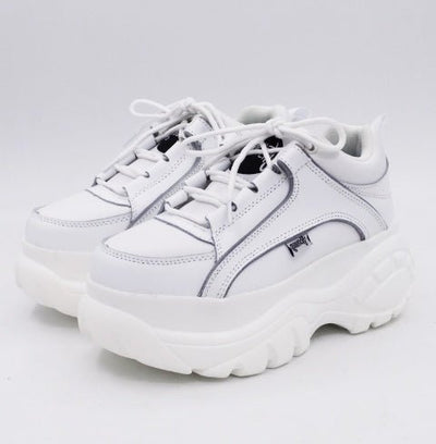Women’s White Platform Sneakers – Trendy, Lightweight & Comfy Shoes - MH TRENDS & STYLES