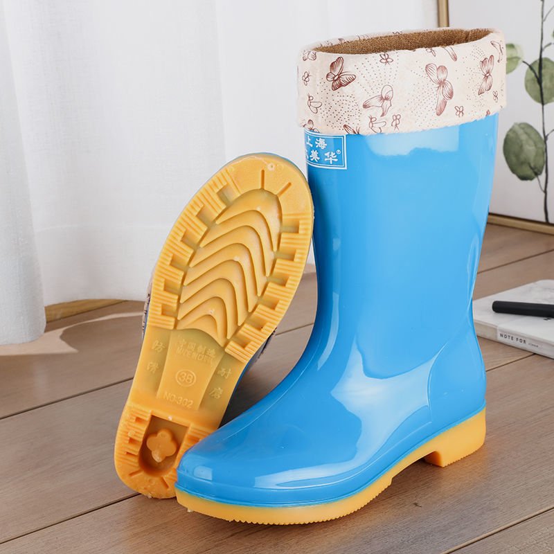 Wool Cotton Warm Non - slip Rain Boots - MH TRENDS & STYLES