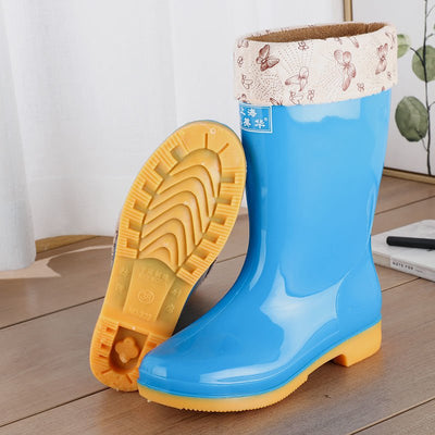 Wool Cotton Warm Non - slip Rain Boots - MH TRENDS & STYLES