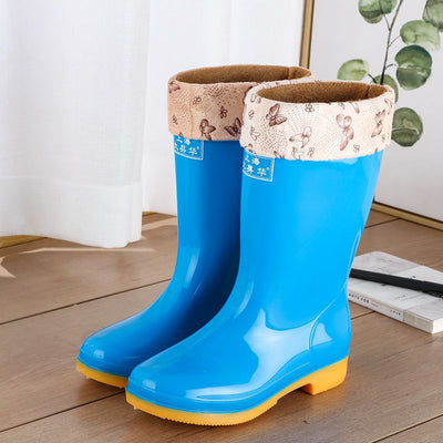 Wool Cotton Warm Non - slip Rain Boots - MH TRENDS & STYLES