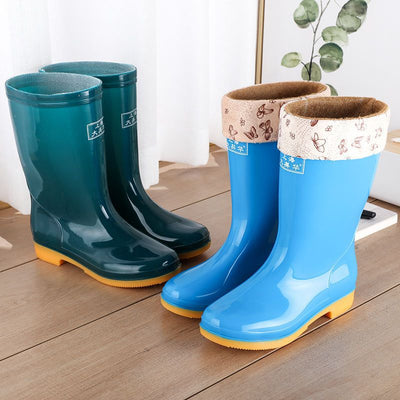 Wool Cotton Warm Non - slip Rain Boots - MH TRENDS & STYLES