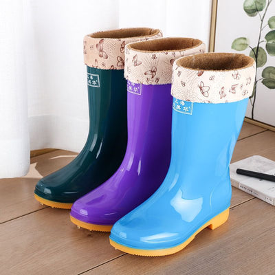 Wool Cotton Warm Non - slip Rain Boots - MH TRENDS & STYLES
