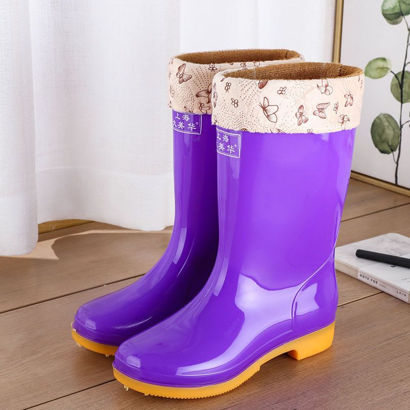 Wool Cotton Warm Non - slip Rain Boots - MH TRENDS & STYLES
