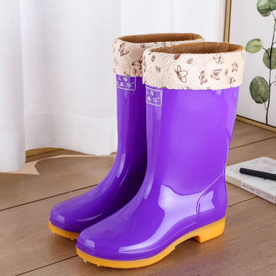 Wool Cotton Warm Non - slip Rain Boots - MH TRENDS & STYLES